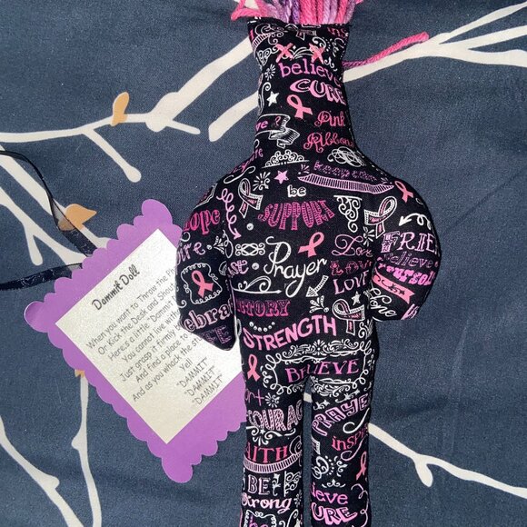 Breast Cancer Dammit Doll - Picture 1 of 2